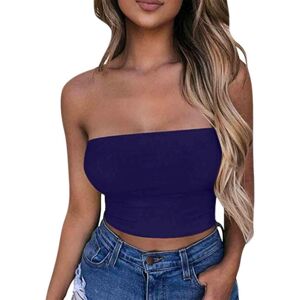 Unbranded (XL, 01* Purple) Crop Tops for Women UK 1/2/3/4/5 PCS Sexy Tube Top Strapless Cr Unbranded (XL, 01* Purple) Crop Tops for Women UK 1/2/3/4/5 PCS Sexy Tube Top Strapless Cr