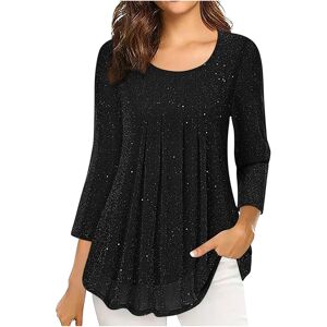 Unbranded (S, 001* Black) Womens Tops 3/4 Length Sleeve Blouses Dressy Casual Spring Summe Unbranded (S, 001* Black) Womens Tops 3/4 Length Sleeve Blouses Dressy Casual Spring Summe