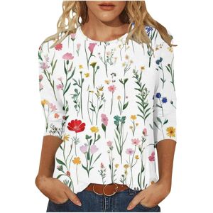 Unbranded (L, 11* White) Womens Tops 3/4 Sleeve Shirts Loose Casual Tunic Blouses Summer T Unbranded (L, 11* White) Womens Tops 3/4 Sleeve Shirts Loose Casual Tunic Blouses Summer T