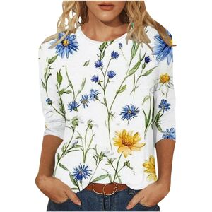 Unbranded (XL, 03* White) Womens Tops 3/4 Sleeve Shirts Loose Casual Tunic Blouses Summer Unbranded (XL, 03* White) Womens Tops 3/4 Sleeve Shirts Loose Casual Tunic Blouses Summer