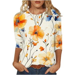 Unbranded (XL, 10* Orange) Womens Tops 3/4 Sleeve Shirts Loose Casual Tunic Blouses Summer Unbranded (XL, 10* Orange) Womens Tops 3/4 Sleeve Shirts Loose Casual Tunic Blouses Summer