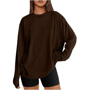 Unbranded (XXL, 002* Coffee) Oversized T Shirts for Women Long Sleeve Shirts Spring Tops C Unbranded (XXL, 002* Coffee) Oversized T Shirts for Women Long Sleeve Shirts Spring Tops C