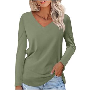 Unbranded (3XL, 001* Green) Women Tops V Neck Long Sleeve T-Shirts Trendy Dressy Pullover Unbranded (3XL, 001* Green) Women Tops V Neck Long Sleeve T-Shirts Trendy Dressy Pullover