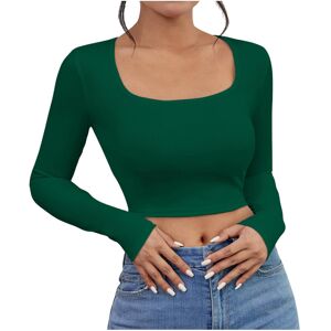 Unbranded (L, 001* Green) Crop Tops for Women UK Long Sleeve Shirts Ladies Tops Solid Colo Unbranded (L, 001* Green) Crop Tops for Women UK Long Sleeve Shirts Ladies Tops Solid Colo