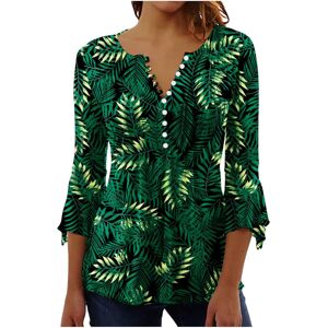 Unbranded (S, 003* Green) Women Tops 3/4 Sleeve Shirts Boho Floral Print T-Shirts Casual B Unbranded (S, 003* Green) Women Tops 3/4 Sleeve Shirts Boho Floral Print T-Shirts Casual B
