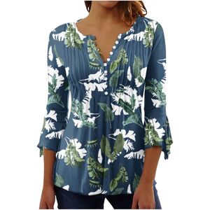 Unbranded (XL, 003* Navy) Women Tops 3/4 Sleeve Shirts Boho Floral Print T-Shirts Casual B Unbranded (XL, 003* Navy) Women Tops 3/4 Sleeve Shirts Boho Floral Print T-Shirts Casual B