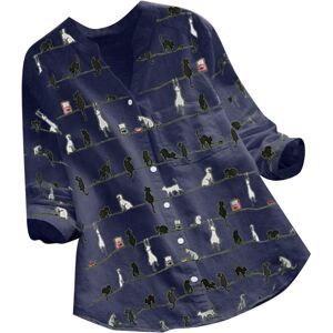 Unbranded (5XL, 001* Navy) Summer Tops for Women UK Casual T Shirts Animal Print Long Slee Unbranded (5XL, 001* Navy) Summer Tops for Women UK Casual T Shirts Animal Print Long Slee