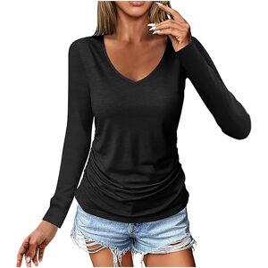 Unbranded (S, 001* Black) Ladies Tops Clearance Women's V Neck Long Sleeve Shirts Dressy C Unbranded (S, 001* Black) Ladies Tops Clearance Women's V Neck Long Sleeve Shirts Dressy C