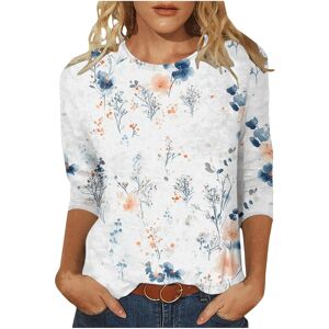 Unbranded (XL, 016* Multicolor) Ladies Tops Casual 3/4 Sleeve Shirts Summer Flowy Tunic To Unbranded (XL, 016* Multicolor) Ladies Tops Casual 3/4 Sleeve Shirts Summer Flowy Tunic To