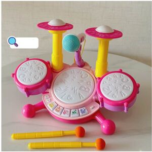 Unbranded (Pink) Drum Electric Kids Kits Baby Musical Instruments Cute Toys Gifts Micropho Unbranded (Pink) Drum Electric Kids Kits Baby Musical Instruments Cute Toys Gifts Micropho