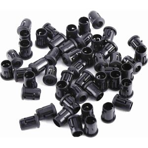Unbranded 5mm LED 50Pcs Lamp Socket Diode Holder Nylon Black Unbranded 5mm LED 50Pcs Lamp Socket Diode Holder Nylon Black