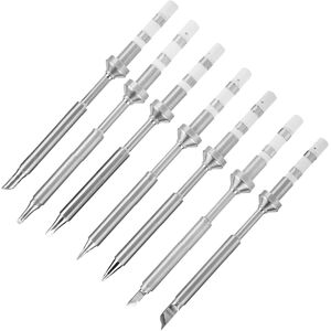 Unbranded 7pcs Mini Stainless Steel Soldering Iron Tips Unbranded 7pcs Mini Stainless Steel Soldering Iron Tips