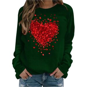 Unbranded (L, 01 Army Green) Valentine's Day Sweatshirts for Women Oversized Jumpers Ladie Unbranded (L, 01 Army Green) Valentine's Day Sweatshirts for Women Oversized Jumpers Ladie