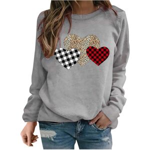 Unbranded (XXL, 02 Gray) Valentine's Day Sweatshirts for Women Oversized Jumpers Ladies To Unbranded (XXL, 02 Gray) Valentine's Day Sweatshirts for Women Oversized Jumpers Ladies To