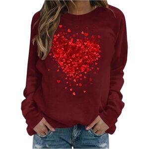 Unbranded (XXL, 01 Wine) Valentine's Day Sweatshirts for Women Oversized Jumpers Ladies To Unbranded (XXL, 01 Wine) Valentine's Day Sweatshirts for Women Oversized Jumpers Ladies To