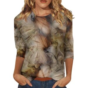 Unbranded (XL, 10 Khaki) Women Tops Casual 3/4 Sleeve T-Shirts Tunic Tops Vintage Floral P Unbranded (XL, 10 Khaki) Women Tops Casual 3/4 Sleeve T-Shirts Tunic Tops Vintage Floral P