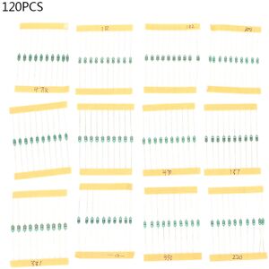 Unbranded 120PCS 1/4W Color Ring Inductor Set with 12 Color Unbranded 120PCS 1/4W Color Ring Inductor Set with 12 Color