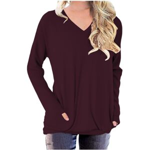 Unbranded (M, 04 Wine) Long Sleeve Tops Womens T Shirts Casual Tunic Tops Dressy Shirts fo Unbranded (M, 04 Wine) Long Sleeve Tops Womens T Shirts Casual Tunic Tops Dressy Shirts fo