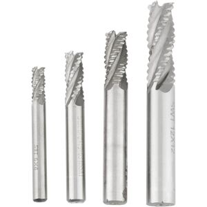 Unbranded 4pcs 4 Flutes HSS Roughing End Mill CNC Router Bit Unbranded 4pcs 4 Flutes HSS Roughing End Mill CNC Router Bit