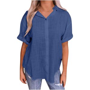 Unbranded (XXL, 002* Blue) Linen Shirts for Women Clearance Ladies Tops Button Down Shirts Unbranded (XXL, 002* Blue) Linen Shirts for Women Clearance Ladies Tops Button Down Shirts