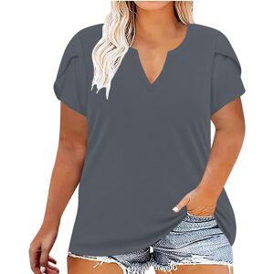 Unbranded (5XL, 001* Gray) Ladies Tops Clearance Womens Plus Size T Shirts V Neck Short Sl Unbranded (5XL, 001* Gray) Ladies Tops Clearance Womens Plus Size T Shirts V Neck Short Sl