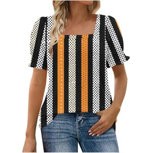 Unbranded (L, 003* Black) Womens Tops Puff Short Sleeve Tunic Tops Square Neck Summer Blou Unbranded (L, 003* Black) Womens Tops Puff Short Sleeve Tunic Tops Square Neck Summer Blou