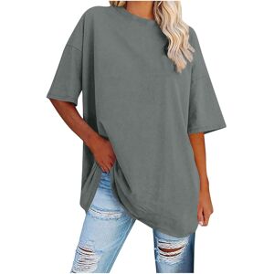 Unbranded (XL, 001* Gray) Womens Summer Tops Short Sleeve Shirts Cotton Crew Neck Tshirts Unbranded (XL, 001* Gray) Womens Summer Tops Short Sleeve Shirts Cotton Crew Neck Tshirts