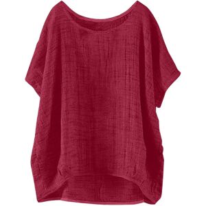 Unbranded (S, 001* Hot Pink) Linen Shirts for Women Summer Short Sleeve Tops Solid Color C Unbranded (S, 001* Hot Pink) Linen Shirts for Women Summer Short Sleeve Tops Solid Color C