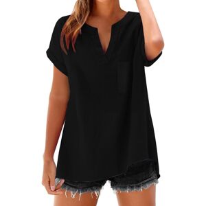Unbranded (L, 002* Black) Summer Tops for Women Dressy Casual Blouses Cotton Linen V Neck Unbranded (L, 002* Black) Summer Tops for Women Dressy Casual Blouses Cotton Linen V Neck