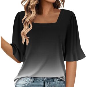 Unbranded (L, 006* Black) Summer Tops for Women UK Clearance Ladies Tops Square Neck Short Unbranded (L, 006* Black) Summer Tops for Women UK Clearance Ladies Tops Square Neck Short