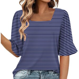 Unbranded (S, 002* Dark Blue) Summer Tops for Women UK Clearance Ladies Tops Square Neck S Unbranded (S, 002* Dark Blue) Summer Tops for Women UK Clearance Ladies Tops Square Neck S