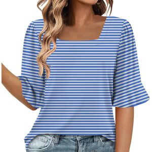 Unbranded (XXL, 002* Light Blue) Summer Tops for Women UK Clearance Ladies Tops Square Nec Unbranded (XXL, 002* Light Blue) Summer Tops for Women UK Clearance Ladies Tops Square Nec