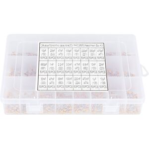 Unbranded 1200pcs 24 Values 50V 10pF‑10uF Monolithic Ceramic Unbranded 1200pcs 24 Values 50V 10pF‑10uF Monolithic Ceramic