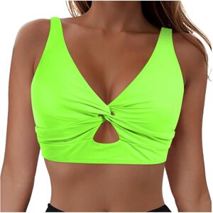Unbranded (S, 003* Green) Bikini Tops for Women Summer Twist Front Swimsuit Top Sleeveless Unbranded (S, 003* Green) Bikini Tops for Women Summer Twist Front Swimsuit Top Sleeveless