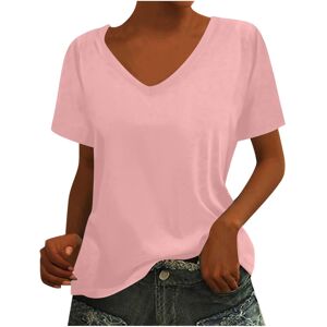Unbranded (XL, 001* Pink) Womens Summer Tops 2025 Short Sleeve V Neck T Shirts Dressy Pull Unbranded (XL, 001* Pink) Womens Summer Tops 2025 Short Sleeve V Neck T Shirts Dressy Pull