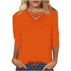 Unbranded (3XL, 04 Orange) Womens Tops Clearance Blouses for Women Dressy Casual 3/4 Sleev Unbranded (3XL, 04 Orange) Womens Tops Clearance Blouses for Women Dressy Casual 3/4 Sleev