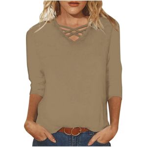 Unbranded (4XL, 04 Coffee) Womens Tops Clearance Blouses for Women Dressy Casual 3/4 Sleev Unbranded (4XL, 04 Coffee) Womens Tops Clearance Blouses for Women Dressy Casual 3/4 Sleev