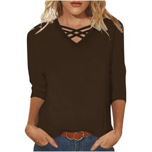 Unbranded (5XL, 03 Brown) Womens Tops Clearance Blouses for Women Dressy Casual 3/4 Sleeve Unbranded (5XL, 03 Brown) Womens Tops Clearance Blouses for Women Dressy Casual 3/4 Sleeve