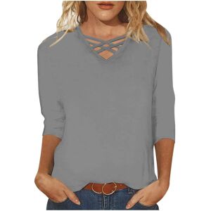 Unbranded (S, 01 Gray) Womens Tops Clearance Blouses for Women Dressy Casual 3/4 Sleeve Sh Unbranded (S, 01 Gray) Womens Tops Clearance Blouses for Women Dressy Casual 3/4 Sleeve Sh
