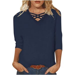 Unbranded (XXL, 03 Dark Blue) Womens Tops Clearance Blouses for Women Dressy Casual 3/4 Sl Unbranded (XXL, 03 Dark Blue) Womens Tops Clearance Blouses for Women Dressy Casual 3/4 Sl