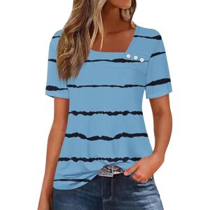 Unbranded (L, 004* Sky Blue) Womens Tops V Neck Summer Short Sleeve Shirts Dressy Casual T Unbranded (L, 004* Sky Blue) Womens Tops V Neck Summer Short Sleeve Shirts Dressy Casual T