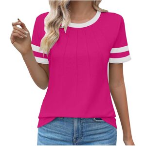 Unbranded (L, 001 Hot Pink) Summer Tops for Women UK Clearance Ladies Tops Womens Dressy C Unbranded (L, 001 Hot Pink) Summer Tops for Women UK Clearance Ladies Tops Womens Dressy C