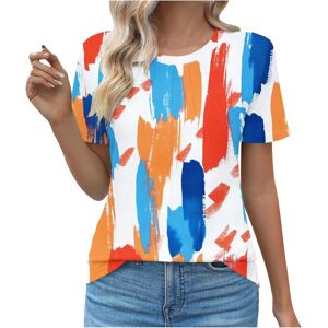 Unbranded (3XL, 008 Orange) Summer Tops for Women UK Clearance Ladies Tops Womens Dressy C Unbranded (3XL, 008 Orange) Summer Tops for Women UK Clearance Ladies Tops Womens Dressy C