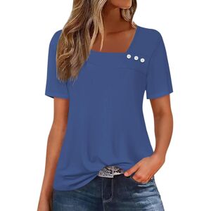 Unbranded (3XL, 001* Blue) Womens Tops V Neck Summer Short Sleeve Shirts Dressy Casual Tun Unbranded (3XL, 001* Blue) Womens Tops V Neck Summer Short Sleeve Shirts Dressy Casual Tun
