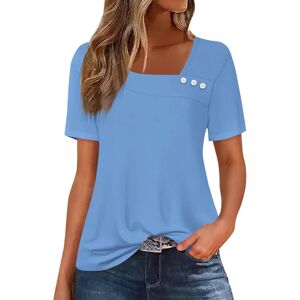Unbranded (S, 002* Light Blue) Womens Tops V Neck Summer Short Sleeve Shirts Dressy Casual Unbranded (S, 002* Light Blue) Womens Tops V Neck Summer Short Sleeve Shirts Dressy Casual