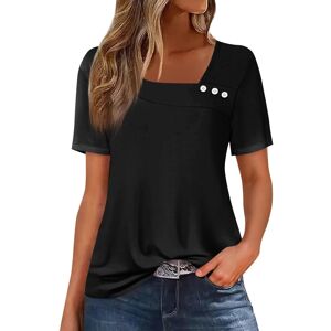 Unbranded (XXL, 001* Black) Womens Tops V Neck Summer Short Sleeve Shirts Dressy Casual Tu Unbranded (XXL, 001* Black) Womens Tops V Neck Summer Short Sleeve Shirts Dressy Casual Tu