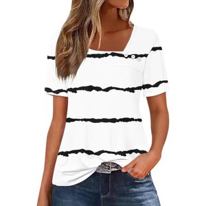 Unbranded (XXL, 004* White) Womens Tops V Neck Summer Short Sleeve Shirts Dressy Casual Tu Unbranded (XXL, 004* White) Womens Tops V Neck Summer Short Sleeve Shirts Dressy Casual Tu
