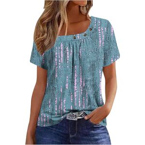 Unbranded (L, 031* Navy) Womens Summer Tops Dressy Casual Short Sleeve Pleated T Shirts Sq Unbranded (L, 031* Navy) Womens Summer Tops Dressy Casual Short Sleeve Pleated T Shirts Sq