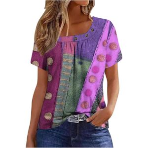 Unbranded (S, 036* Purple) Womens Summer Tops Dressy Casual Short Sleeve Pleated T Shirts Unbranded (S, 036* Purple) Womens Summer Tops Dressy Casual Short Sleeve Pleated T Shirts