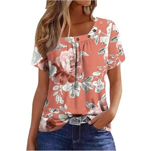 Unbranded (S, 040* Pink) Womens Summer Tops Dressy Casual Short Sleeve Pleated T Shirts Sq Unbranded (S, 040* Pink) Womens Summer Tops Dressy Casual Short Sleeve Pleated T Shirts Sq